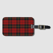 Wallace Tartan Scottish Clan Kariert Pattern Gepäckanhänger (Vorderseite (Horizontal))