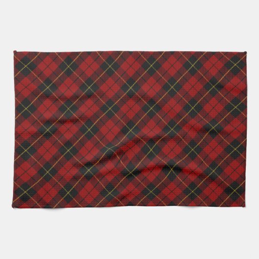 Wallace Tartan Scottish Clan Kariert Pattern Geschirrtuch (Horizontal)
