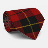 Wallace Tartan Scottish Clan Kariert Pattern Krawatte (Gerollt)
