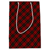 Wallace Tartan Scottish Clan Kariert Pattern Mittlere Geschenktüte (Vorderseite)