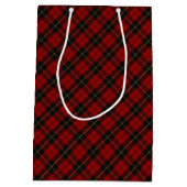 Wallace Tartan Scottish Clan Kariert Pattern Mittlere Geschenktüte (Rückseite)