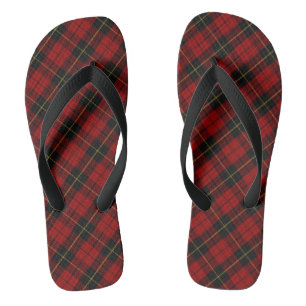 Wallace Tartan Scottish Clan Kariertes Muster Badesandalen