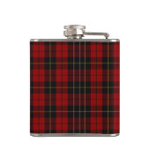 Wallace Tartan Scottish Clan Kariertes Muster Flachmann (Rückseite)