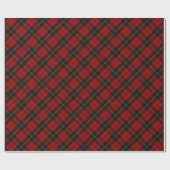 Wallace Tartan Scottish Clan Kariertes Muster Geschenkpapier (Flach)