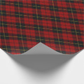 Wallace Tartan Scottish Clan Kariertes Muster Geschenkpapier (Ecke)