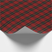 Wallace Tartan Scottish Clan Kariertes Muster Geschenkpapier (Ecke)