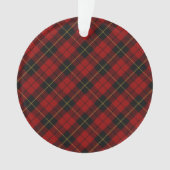 Wallace Tartan Scottish Clan Kariertes Muster Ornament (Vorderseite)