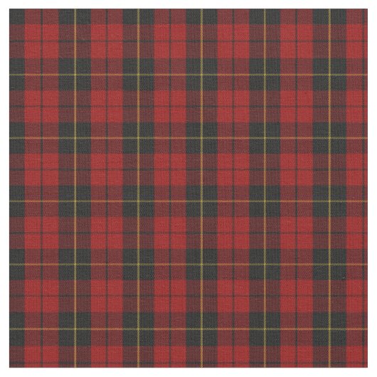 Wallace Tartan Scottish Clan Kariertes Muster Stoff (Nahaufnahme)