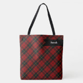 Wallace Tartan Scottish Clan Kariertes Muster Tasche (Vorderseite)