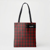 Wallace Tartan Scottish Clan Kariertes Muster Tasche (Vorderseite)
