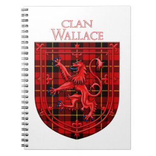 Wallace Tartan Scottish Kariert Lion Rampant Notizblock