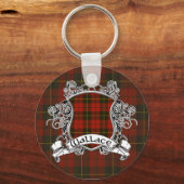 Wallace Tartan Shield Schlüsselanhänger (Vorderseite)