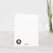 Wallace Wappen & Tartan w/Robin Personalisierte Xm Karte (Rückseite)