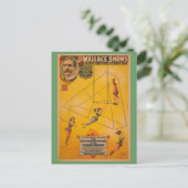 Wallace zeigt dreifache sich drehende Trapeze Post Postkarte (Stehend Vorderseite)