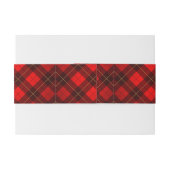 Wallacetartanhintergrund Einladungsbanderole (Rückseitenbeispiel)