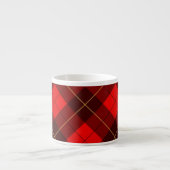 Wallacetartanhintergrund Espressotasse (Vorderseite)