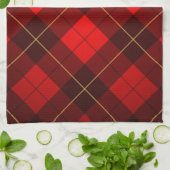 Wallacetartanhintergrund Küchentuch (Gefaltet)
