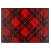Wallacetartanhintergrund Schneidebrett (Vorderseite)