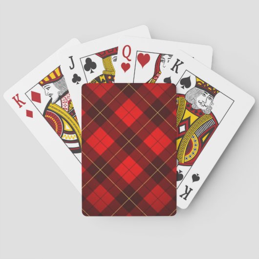 Wallacetartanhintergrund Spielkarten (Rückseite)