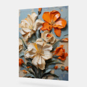 Wallblume - Impasto Floral Acrylschild (Winkel)