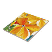 Wallblumengeschmückte originale Aquarellkunst Fliese (Seite)