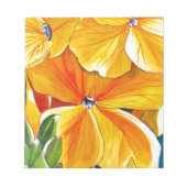 Wallblumengeschmückte originale Aquarellkunst Notizblock (Vorderseite)