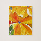 Wallblumengeschmückte originale Aquarellkunst Puzzle (Vertikal)