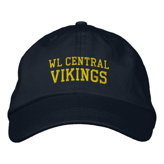 Walled Lake Central High School Baseball Hat Bestickte Baseballkappe (Vorderseite)