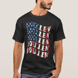 Wallen American Flag Red White and Blue Merch Outf T-Shirt