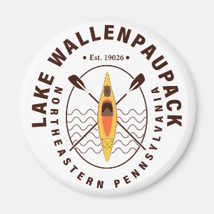 Wallenpaupack Pennsylvania Kayaking Fischen Magnet