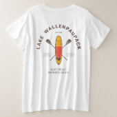 Wallenpaupack Pennsylvania Paddle Boarding Große Größe T-Shirt (Design Rückseite)
