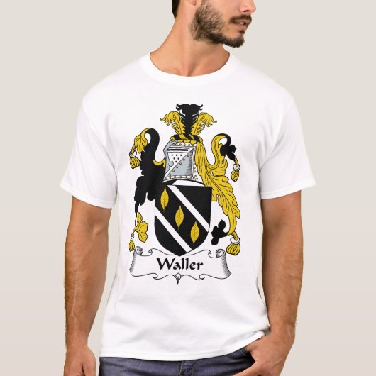 Waller Familienwappen T-Shirt (Vorderseite)