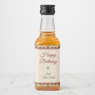 Waller-Muster Alkoholflaschenetikett