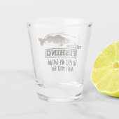 Walleye Angelfisch Sport im Freien Männer Schnapsglas (Rückseite)