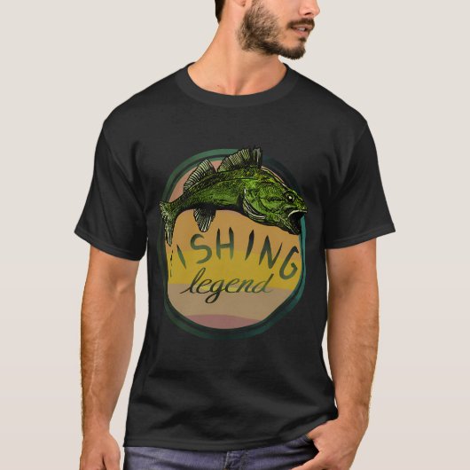 Walleye-Angler-Legende T-Shirt (Vorderseite)