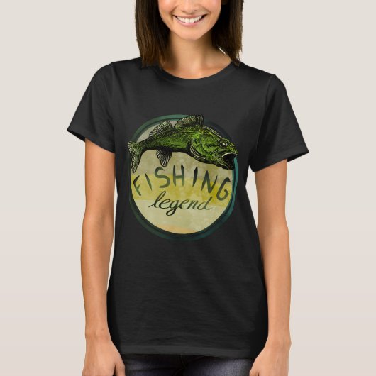 Walleye-Angler-Legende T-Shirt (Vorderseite)