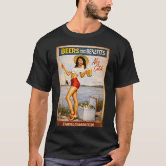 Walleye-Fischdruck T-Shirt