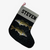 Walleye Fischen Coole Sportarten Herren Pickerel Großer Weihnachtsstrumpf (Vorderansicht (hängend))