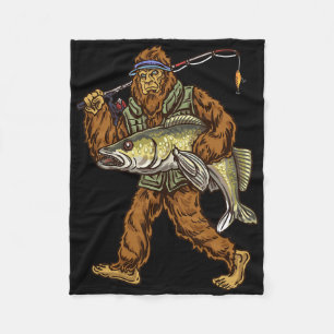 Walleye Fischen Sauger Jagd Bigfoot Fischer Fleecedecke
