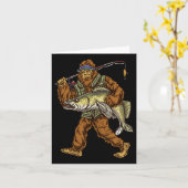 Walleye Fischen Sauger Jagd Bigfoot Fischer Karte (Gelbe Blume)