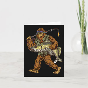 Walleye Fischen Sauger Jagd Bigfoot Fischer Karte