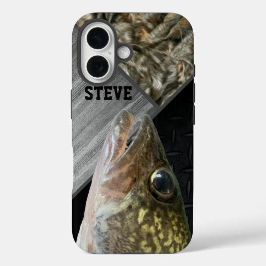 Walleye-Fischerei Camouflage Name Männer Cool Case-Mate iPhone Hülle (Rückseite)
