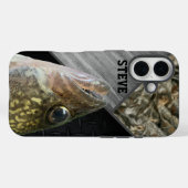 Walleye-Fischerei Camouflage Name Männer Cool Case-Mate iPhone Hülle (Rückseite (Horizontal))