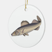 Walleye Fish Keramik Ornament (Links)