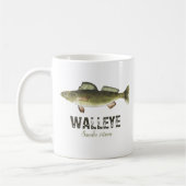 Walleye Fish Modern Fisherman Angler Kaffeetasse (Links)