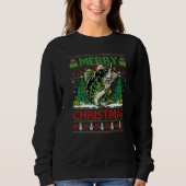 Walleye Fish  Xmas Tree Ugly Santa Walleye Christm Sweatshirt (Vorderseite)