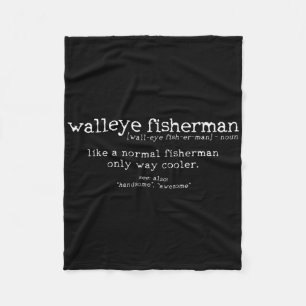 Walleye Fisherman Definition Funny Quote Fishing G Fleecedecke