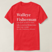 Walleye Fisherman Definition T-Shirt (Design vorne)