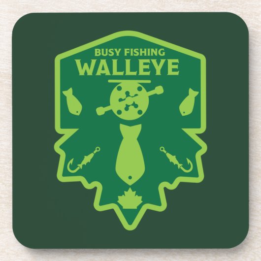 Walleye Fishing Canada Getränkeuntersetzer (Vorderseite)