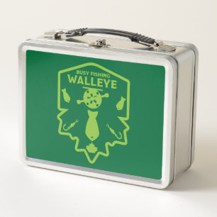 Walleye Fishing Canada Metall Brotdose